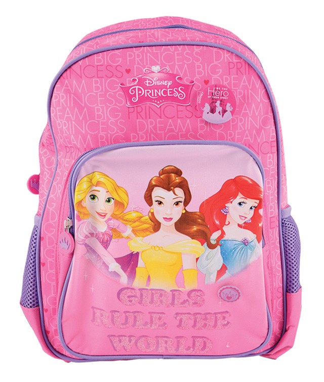 Ghiozdan Disney Princess, clasa 0, roz, 38x27x12 cm - imagine 5